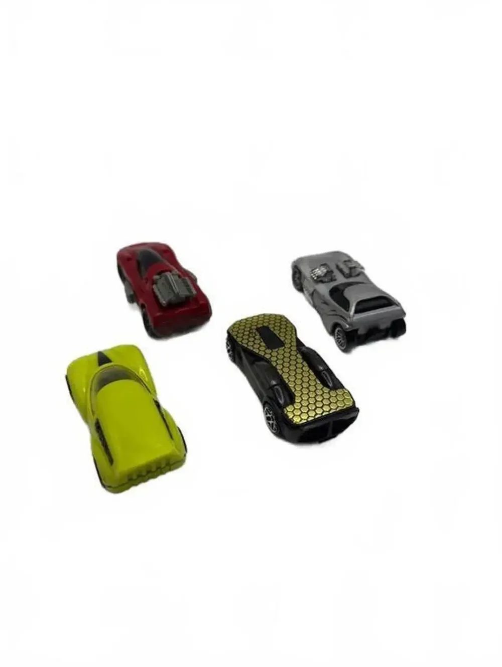 Hot Wheels Vintage 1993/94 Diecast Car Lot of 4 - Red, Yellow, Black, Silver